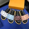 Hochwertige Herren- und Damenmode-Hausschuhe, Luxus-Designer-Gummi-Sandale, Sommer-Outdoor-Plattform, Strand, Pool-Slipper, Damen-Vintage-Geschenk, flache Mule-Schuhe mit Box