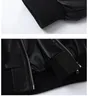 PU Leather Jacket Men's Zipper Coats Fashion Clothing Hooded Autumn Black Coat