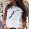 T-shirt da donna T-shirt da donna Love Trend Style Dog Paw Cartoon Animal Pet anni '90 Estate Stampa grafica T-shirt alla moda femminile T-shirt da ragazza 240130