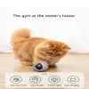 Scratchers Pet Smart Interactive Cat Toy Colorful LED Self Rotating Ball Toys USB Rechargeable Kitten Electronic Ball Toys Cat Accessories