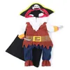 Vêtements pour chiens Halloween drôle chien chat costume fête fantaisie déguisement pirate costume animal corsaire vêtements veste chihuahua bouledogue français cosplay