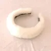 Luxury Real Mink Fur Hair Band High Quality Real Fur Hair Hoops Winter Fluffy pannbands240125