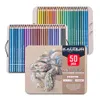 Kalour 50 couleur crayons de couleur métalliques dessin croquis ensemble coloriage crayons de couleur Profession Art fournitures pour artiste 240123