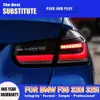 Lampada posteriore per BMW F30 F35 Fanale posteriore a LED 13-18 325i 320i 330i Fanale posteriore Streamer dinamico Indicatori di direzione Freno Retromarcia Corsa e Jogging Luce