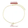 Necklace Canner Real 925 Sterling Silver Necklace Ins minimalistiska ord OT Halsband Halsband för kvinnor 2020 Juvelkedja Bijoux