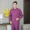 Altro Abbigliamento Uomo Camicia Scrub Apertura laterale Abbigliamento medico Costume da medico Colletto alla coreana Uniformi infermieristiche Manica corta Uniforme spa Odontoiatria Top