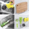 Kitchen Storage Nail Free Sponge Holder Stainless Steel Sink Sponges Stand Organizer Accessories For Drain Drying Rack