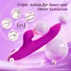 Krachtige Vibrator Stak Dildo voor Vrouwen Clitoris Sucker Vacuüm Stimulator G Spot Tong Likken Adult Sex Toy voor Vrouwen 240226