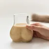 Wijnglazen creatieve bushaped mok grappige bucoffee dik helder borosilicaat glas vrouwen body ass cup melkwater voor volwassenen cadeau