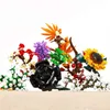 Blocs de construction de modèles de fleurs, jouets de bricolage pour enfants, briques éducatives, plantes 3D, cadeaux pour adultes