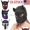 Party Masks Soft Padded Rubber Neoprene Puppy Cosplay Role Play Dog Mask Fl Head With Ears Y200103263G Drop Delivery Home Garden Fes Dh5Yo