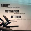 Gym muurstickers poster Motivationele Fitness Quotes Muurstickers - Vermogen Motivatie Houding Gym Decor252z