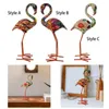 Statuette decorative Flamingo Garden Statue Uccelli Sculture in resina per la festa tropicale