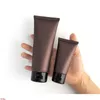 20pcs 50ml 150ml Matte Brown Empty Plastic Squeeze Tube Refillable Cream Cosmetic Container 50g 150g SkinCare Lotion Bottlegood qtys Mheic