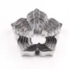Baking Moulds 6pcs/set Stainless Steel Petunia Flower Cutters Set DIY Fondant Cake Silcers Cookie Decorating Tools Bakeware A452