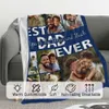 Custom with Photo Personalized Blankets and Throws Picture Blanket Birthday Christmas Valentine Customized Gifts for Mom Dad Couple Girlfriend Boyfriend Wife