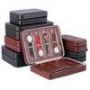 2 4 8 Slot Portable Watch Box Pu Leather Package Travel Organizer Case Display Container Lagring Holder1236o