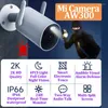 Xiaomi câmera inteligente ao ar livre cw400 2.5k mi casa 2k aw300 wifi ip segurança vigilância cctv webcam pista de movimento cor cheia