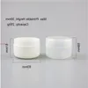 24 x 250 g vit klar plast PP Pulverprov Jar Case Makeup Cosmetic Travel Tom Nail Art Jarfree Frakt av NABGN