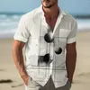 Men's Casual Shirts Man'S Hawaiian Shirt Fun Colorful Short Sleeve Button Up Tropical Holiday Beach Print Camisas Hawaiana Para Hombre