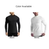 Heren T-shirts Mode Outdoor Sport Herenoverhemd Ademend Casual Zwart Klassiek Polyester Spandex Effen T-shirt Wit