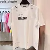 Balencaigalies Camisetas Mens Camisetas Designer Bal Camiseta Corrija a versão mais alta de Paris B Home Turtle Crack Hole Puro Algodão Curto Slee Qppp 05 2H8W