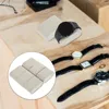 Watch Boxes 30 Pcs Chained Pillow Watches White Throw Pillows Flannel Bracelet Holder