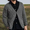 Pulls pour hommes Cardigan tricoté 2024 Automne et hiver Jeunesse urbaine Neutre Couleur unie Manteau à manches longues