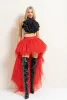 Фатапаэзская высокая юбка с многослойной конструкцией тюля и эластированную высокую талию юбку-юбку Готические платья CPA805