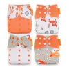 Happyflute Cloth Diaper Set With Insert Waterproof Pocket Diaper Wet Bag Nappy Liner Baby Stuff 240119