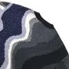Grote maten hoodies voor heren, sweatshirts in herfst / winter 2022acquard breien Hine E Custom Jnlarged Detail Ronde hals Katoen E5G3E23
