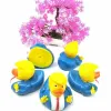 Novidade engraçado pvc trump patos dos desenhos animados banho flutuante água brinquedos donald trump pato desafio presidente maga fontes de festa presente criativo 100