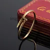 Nail Bracelet Designer Bracelets Luxury Jewelry for Women Fashion Bangle Steel Alloy Gold-plated Craft Never Fade Not Allergic Wholesale Car Large Clou Gift Aa QLGT