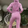 Pantalon de deux pièces pour femmes Survêtement de couture juteux Sweat à capuche Scrubs pour femmes Survêtement uniforme