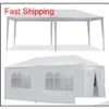 10 x 20 'Gazebo Party Tent W 6 sidoväggar bröllop canopy cater evenemang hzipt289b