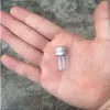 Mini bottiglie di vetro da 2 ml artigianali con coperchio in alluminio carino barattoli regalo vuoti che desiderano decorare 100 pezzi spedizione gratuita Nrrsg