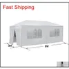 10 X 20' Outdoor Gazebo Party Tent W 6 Side Walls Wedding Canopy Cater Events Hzipt302D