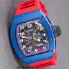 Swiss Watch RM Wrist Watch Richards Milles Wristwatch RM030 Blue Ceramic Side Red Paris Limited Dial 42.7*50mm With Insurance