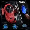 Cell Phone Chargers S11 Smart Infrared Sensor Wireless Charger Matic Car Mobile Holder Base With Suction Cup Mount Bracket For Huawei Otgn7