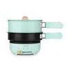 220V Collapsible Electric Multicooker Mini Portable Folding Pot Double Layer Cooking Pot For Travel Household Rice Cooker1238E