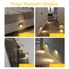 Luzes noturnas LED Lâmpada Sensor Inteligente Luz de Parede Recesso PIR Motion Footlight para Escadaria Passo Escada Foyer Decoração do Quarto