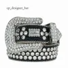 BB Simon Belt Luxury BB Belt Luxury Strap Men Kvinnor Rhinestones Designer Belt BB Western Bling Bling Crystal Diamond Studded Belt 8064