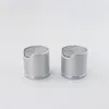 100 stks Zilver Disc Top Caps Met Aluminium Kraag 24/410 Aluminium Plastic Fles Container Cap Push Pull, druk caps Aawps