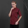 Altro Abbigliamento Uniforme da cuoco unisex Manica corta Giacca da cuoco traspirante Donna Uomo Cucina Abbigliamento da cucina Uniforme da cucina per servizio di ristorazione da forno