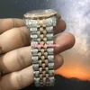 Men's Ice Diamond Watch Bi-Rose Gold Stainless Steel Diamond Strap Watch Arabic Digital Scale Automatic Mechanical Watches2827