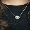 Hanreshe Nightmare Before Christmas Skull Necklace Pendant Chain Punk Crystal Jewelry Pumpkin Jack Enalj svart halsband1258b
