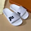 Dames Slijtage Slippers Bruin Zwart Gedrukt Sandalen Zomer Mannen Lederen Slides Designer Strand Plat Patroon Slide Slippers Sneakers Maat 35-46