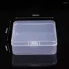 Storage Bottles Mini Boxes Square Plastic Box Practical Frosted Translucent Toolbox Bead Jewelry Case Display Organizer Container