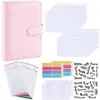 Opakowanie na prezent Budżet Binder A6 PU skórzany notebook Planer Organizator uzupełniający 6 Pierścień Binder Letter Letter Letter Etyels193y