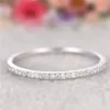 Anneaux de mariage 3 couleurs Bague de promesse d'éternité 925 Sterling Silver Cubique Zircone Party Band pour femmes Simple Finger Jewelry309T